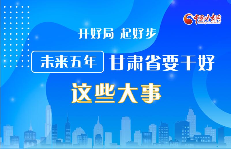 圖解丨開好局 起好步 未來五年甘肅省要干好這些大事！