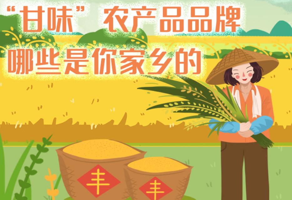 一圖帶你了解“甘味”農(nóng)產(chǎn)品品牌 ，哪些是你家鄉(xiāng)的？