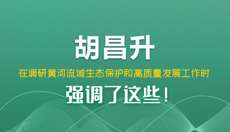 圖解|胡昌升在調(diào)研黃河流域生態(tài)保護(hù)和高質(zhì)量發(fā)展工作時(shí)強(qiáng)調(diào)了這些！