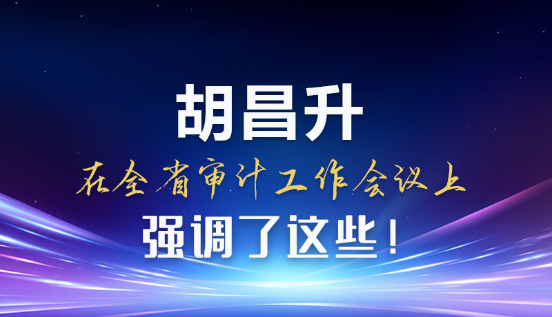 圖解|胡昌升在全省審計(jì)工作會(huì)議上強(qiáng)調(diào)了這些！